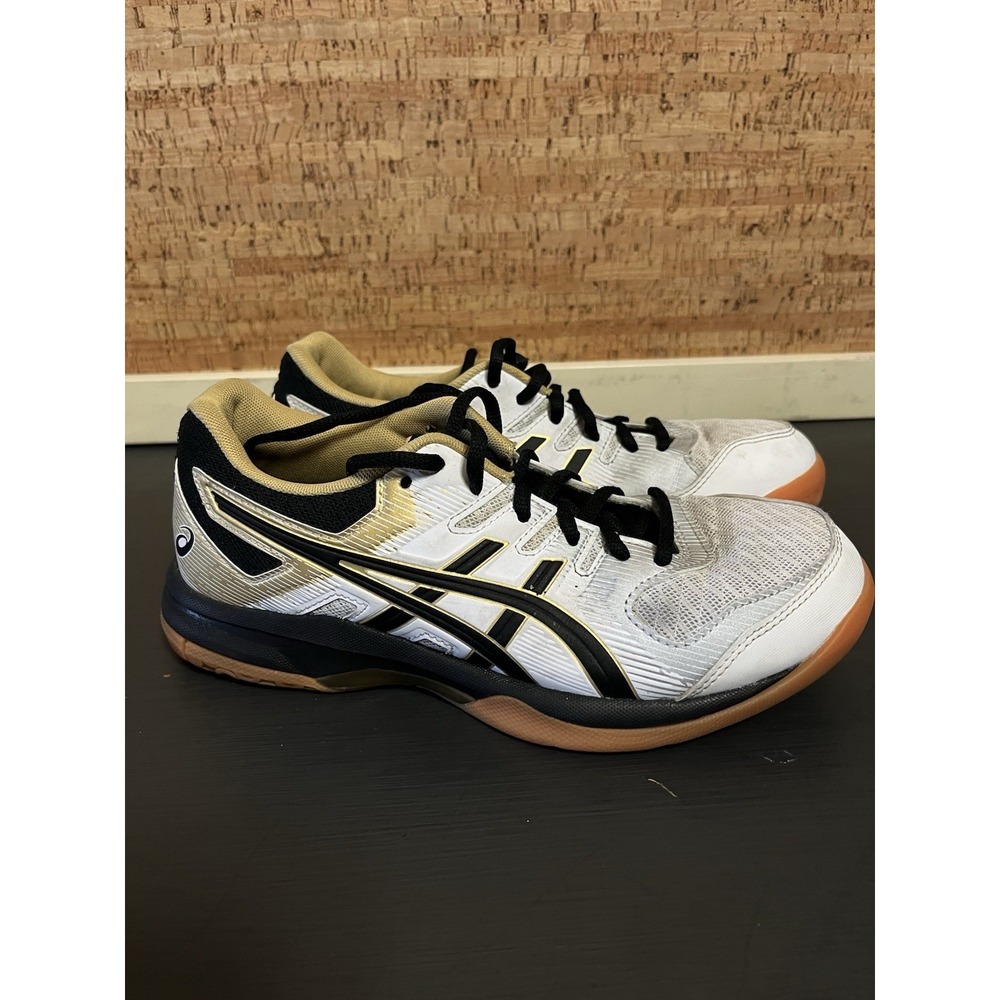 Asics Gel-Rocket 6 Volleyball Shoes Women‎ 6 Black White Sneaker Training